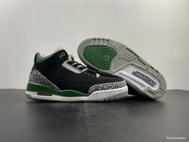 MaikeSneakers 3 CT8532-030 Air Jordan Green Pine 0523